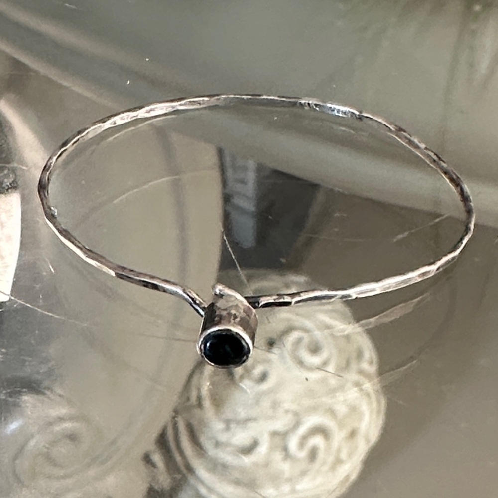 Sterling silver black onyx bracelet
